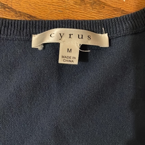 Very Nice! Blue 3/4 Length sleeves. Size Medium. Sweater. - Picture 2 of 3